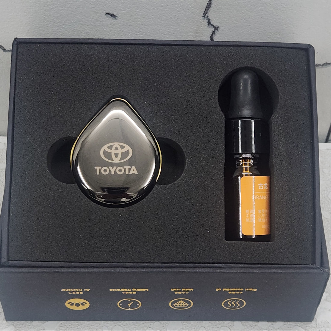 Car Water Drop Air Vent Perfume Replacement Car Liquid Fragrance Alloy Air Purifier