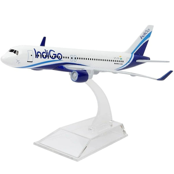Indigo A320 Aeroplane Diecast Model 16 CM