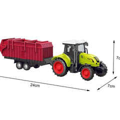 Tractor Trolley Red Model