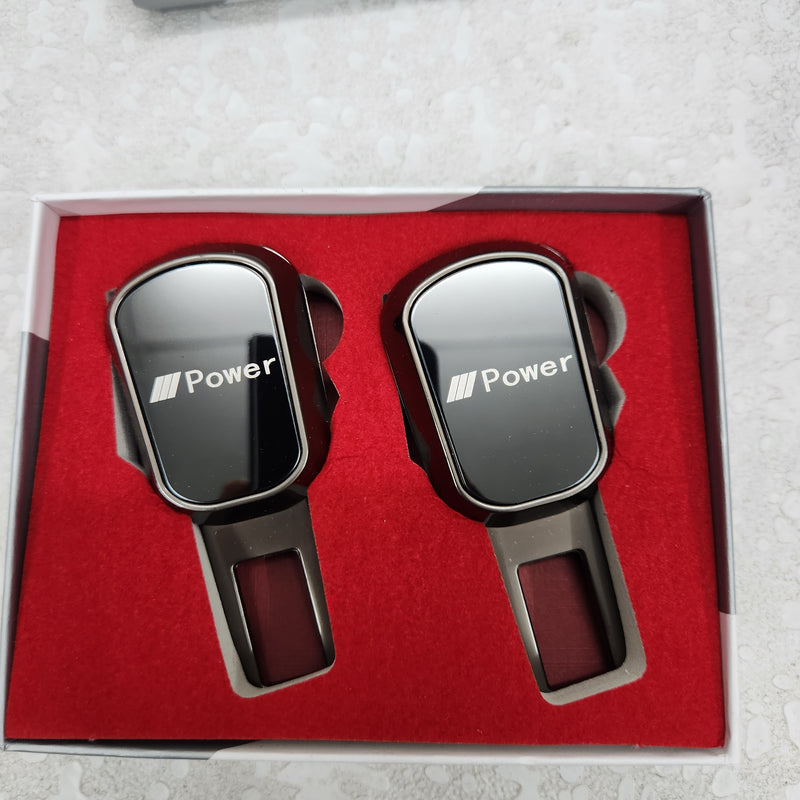 2 Pcs, Metal & Glass 2in1 Metal Buckle & Holder With Logo