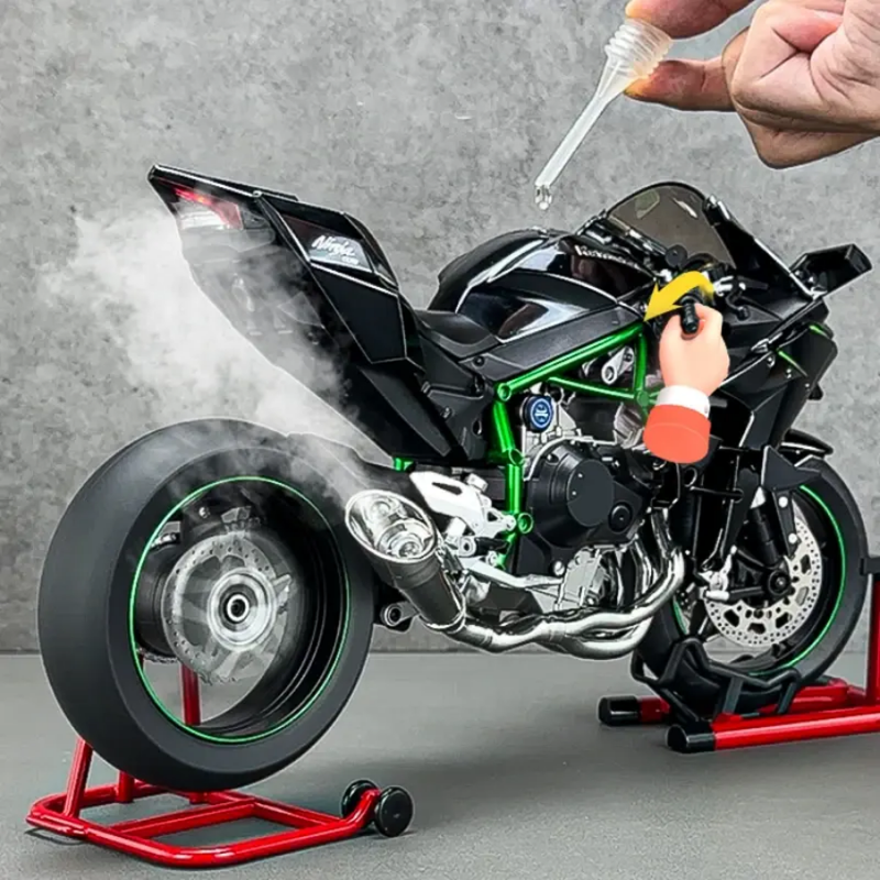 Kawasaki Ninja H2R Smoke Diecast Alloy Model Bike