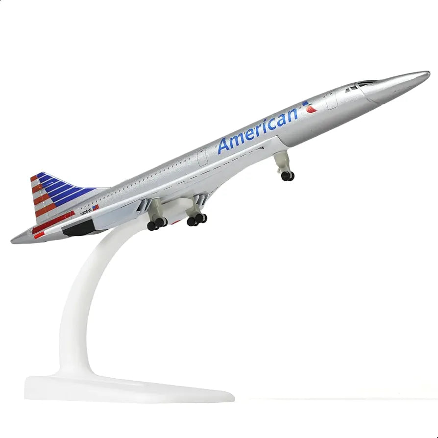 American Concorde Aeroplane Diecast Model 20 CM