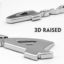 Load image into Gallery viewer, 3D 4x4 Metal Sticker Decal Silver (15 x 3.5 cm)