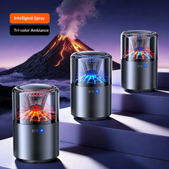 Car Smart Diffuser Volcano & Glacier Metal Alloy Perfume Aromatherapy