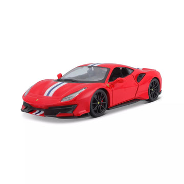 Ferrari 488 Pista Red Licensed Bburago 1:24 Diecast Scale Model