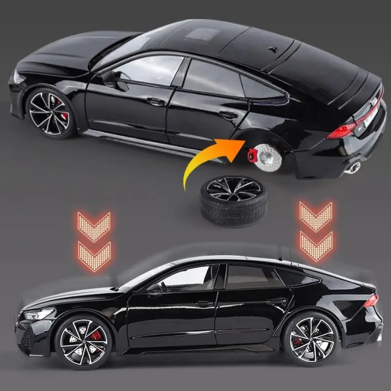 Audi RS7 Sportback with Key Remote Metal Diecast Car 1:18 (28x11 cm)