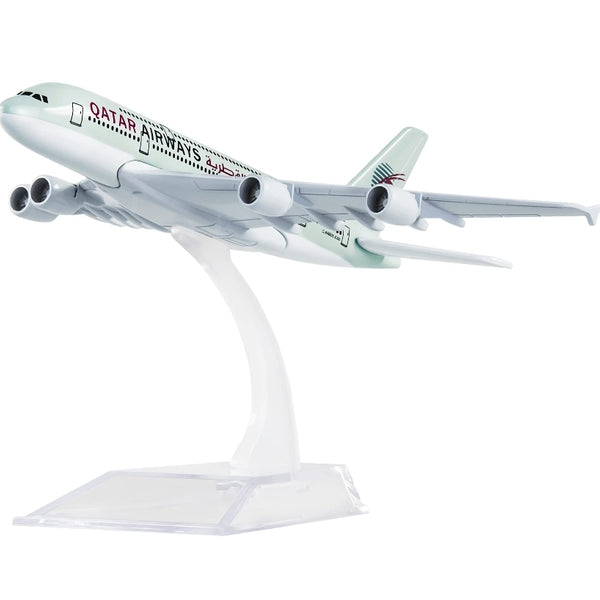 Qatar Airways A380 Aeroplane Diecast Model 16 CM