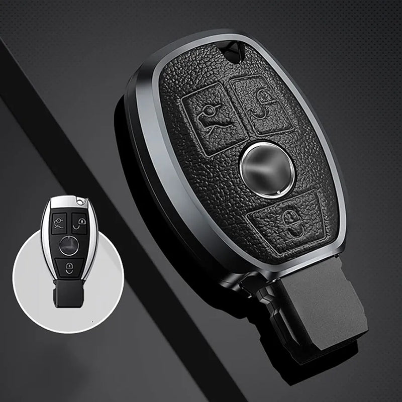 Mercedes Key Rack Mercedes Old Key Exclusive Aluminium Alloy Leather Keycase with Holder ...
