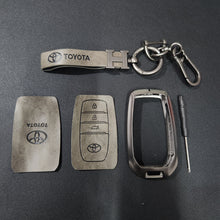 Load image into Gallery viewer, Fortuner/Hycross New Key Metal Alloy Leather Keycase with Holder &amp; Rope Chain
