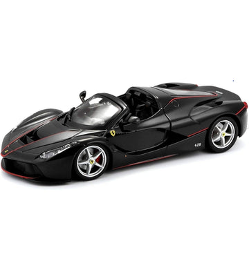 Ferrari Laferrari Aperta Black Licensed Bburago 1:24 Diecast Scale Model