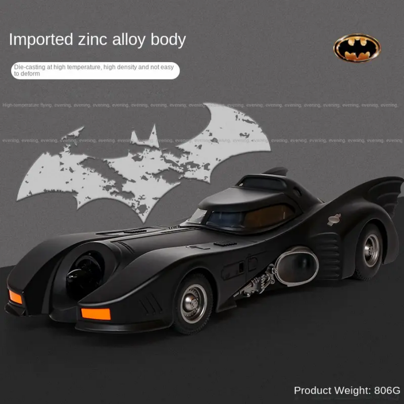 1989 Batmobile Metal Diecast Car 1:18 (28x11 cm)