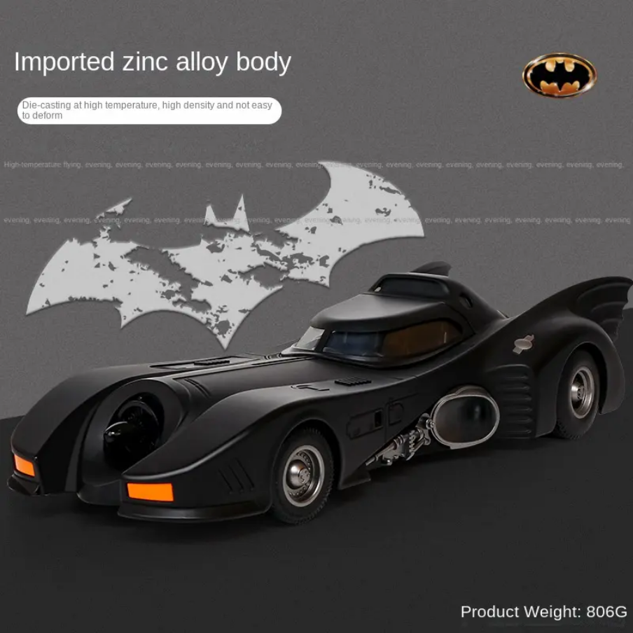 1989 Batmobile Metal Diecast Car 1:18 (28x11 cm)