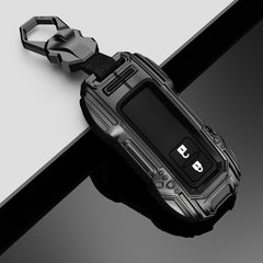 Suzuki 2 Button Key (Baleno, Brezza, S Cross, Swift, Ignis) Premium Batman Metal Alloy Keycase with Holder & Rope Chain