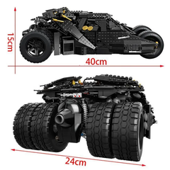 Batmobile The Knight Technique Version Building Blocks Car 1869 Pcs, 1:8 Scale