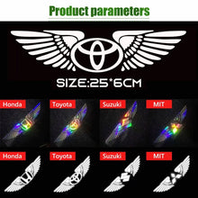 Load image into Gallery viewer, Wings Logo Laser Reflective Car Sticker
