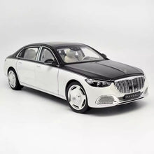 Load image into Gallery viewer, Mercedes Benz Maybach White-Ruby Mettalic 1:18 Licensed Norev Diecast Scale Model