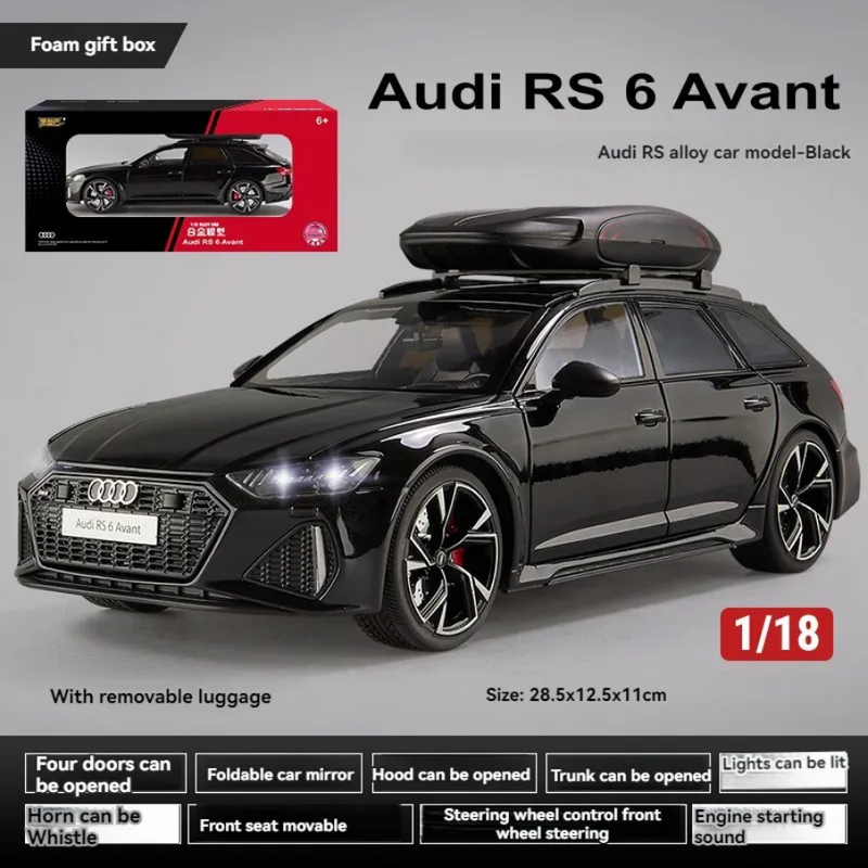 Audi RS6 Avant Metal Diecast Car 1:18 (28x11 cm) – Kaarr