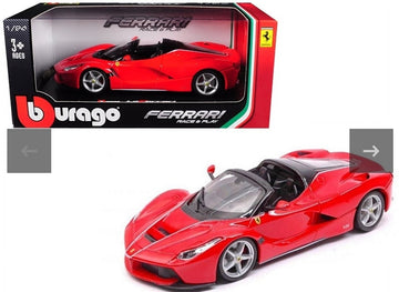Ferrari Laferrari Aperta Red Licensed Bburago 1:24 Diecast Scale Model