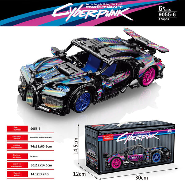 Bugatti Container Version Building Blocks Car 473 Pcs, 1:18 Scale