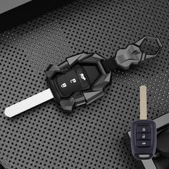 Honda 3 Button Old Key Premium Batman Metal Alloy Keycase with Holder & Rope Chain