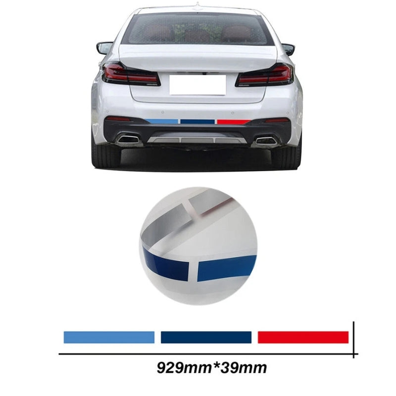 M Performance Tri Color Bumper Stripes Sticker