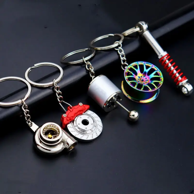 5 Pcs Set Metal Keychains Mix Designs