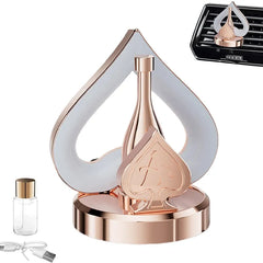 Car Perfume with Ambient Lights, Ace of Spades Vent Clips, Long Lasting Scents