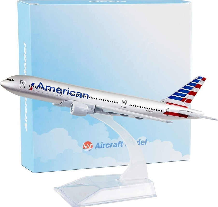 American B777 Aeroplane Diecast Model 16 CM