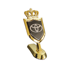 3D Bonnet Car Logo Gold