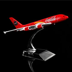 Coca Cola A380 Aeroplane Diecast Model 16 CM
