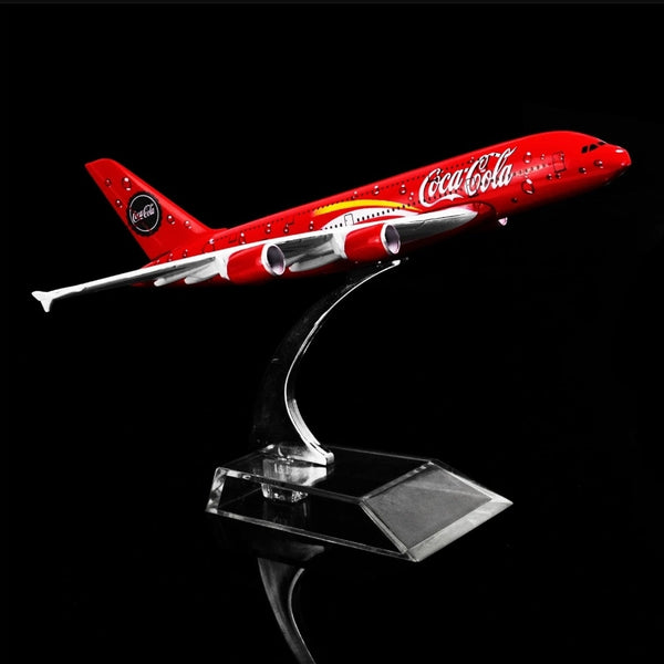 Coca Cola A380 Aeroplane Diecast Model 16 CM