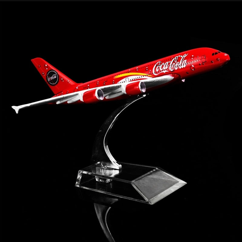 Coca Cola A380 Aeroplane Diecast Model 16 CM