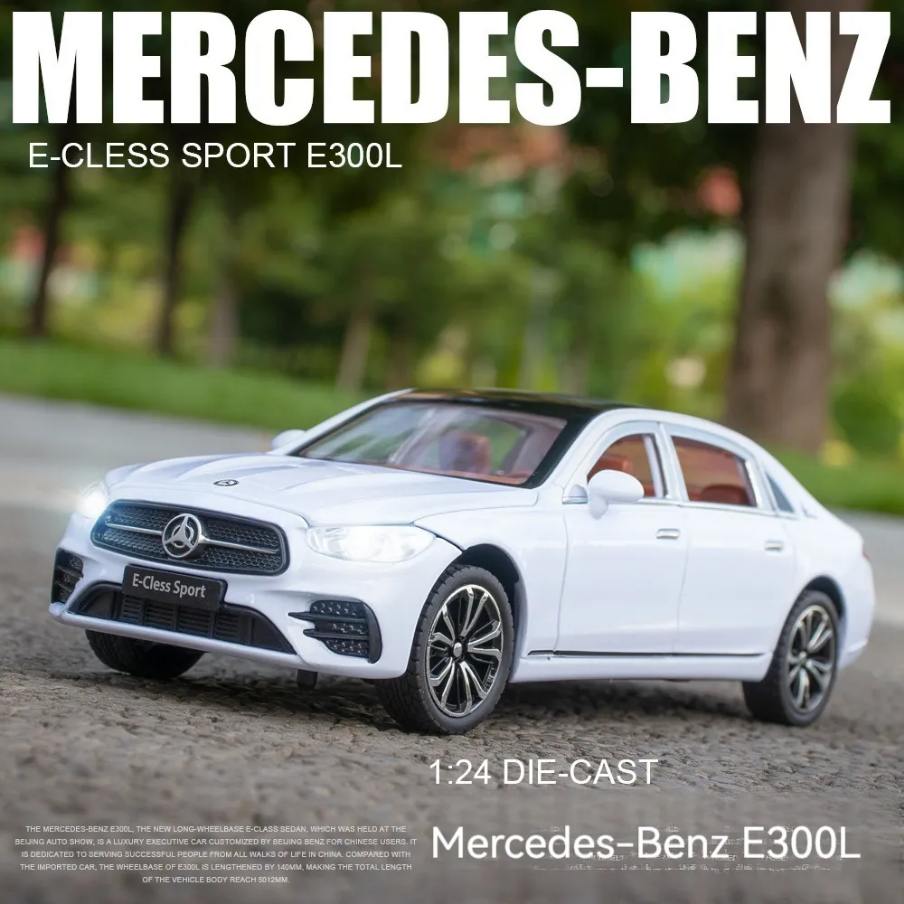 Mercedes E Class E300L Metal Diecast Car 1:24 (20x8 cm)