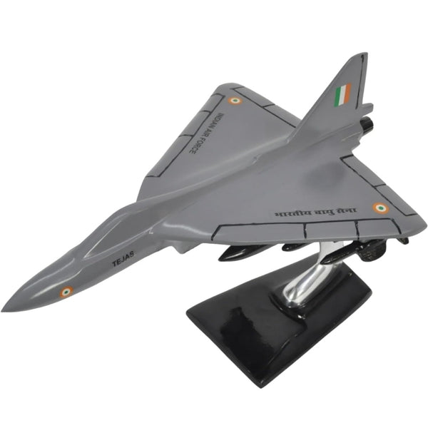LCA Tejas Aircraft Aluminium Coated Diecast Model 8 Inches
