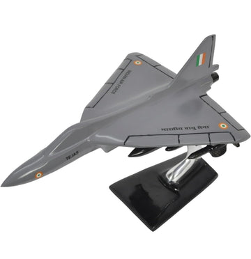 LCA Tejas Aircraft Aluminium Coated Diecast Model 8 Inches