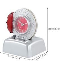 Load image into Gallery viewer, Non Ticking Disc Shape Metal Alarm Clock