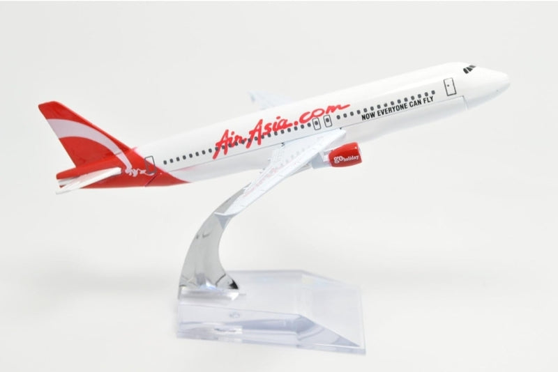 Air Asia White A320 Aeroplane Diecast Model 16 CM