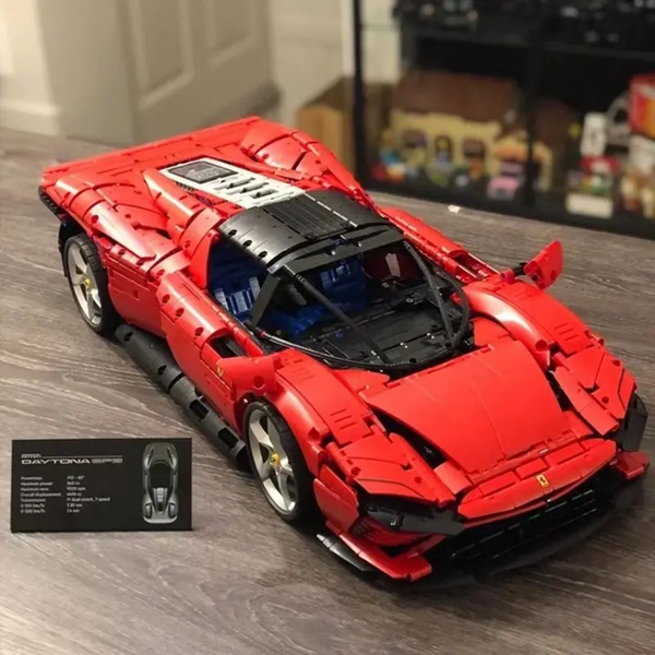 Ferrari Daytona SP3 Technique Version 3778Pcs, 1:8 Scale Building Blocks Car