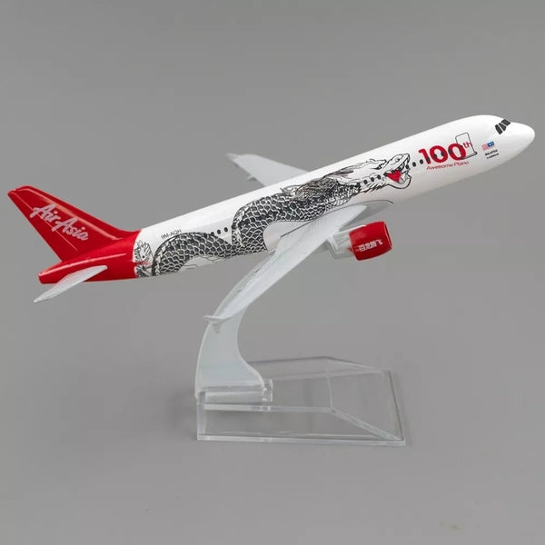 Air Asia Dragon A320 Aeroplane Diecast Model 16 CM
