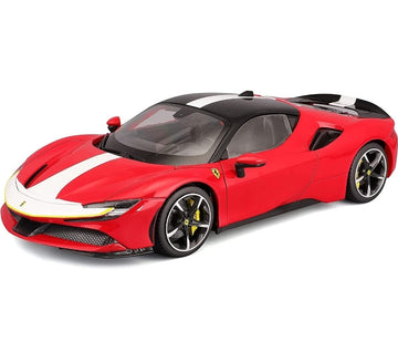 Ferrari SF90 Stradale Assetto Fiorano Red 1:18 Licensed Bburago Diecast Scale Model