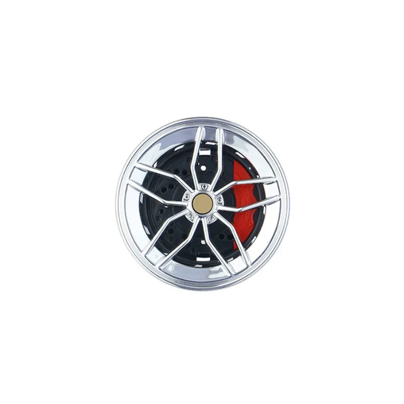 Alloy Wheel Car Air Freshener 2 Pcs Set - Automotive Fragrance Diffuser - Vent Clip with a Scent for a Vehicle