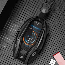 Load image into Gallery viewer, BMW LCD Key Premium Batman Metal Alloy Keycase with Holder &amp; Rope Chain