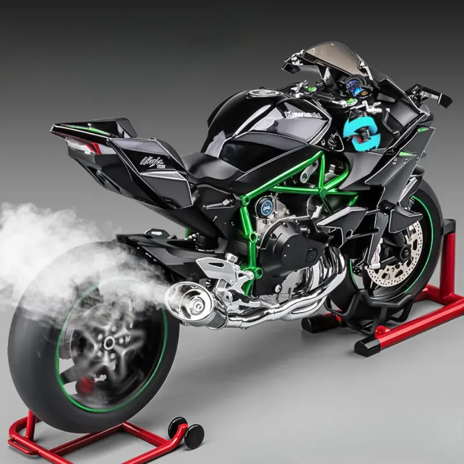 Kawasaki Ninja H2R Smoke 1:6 Diecast Alloy Model Bike