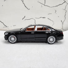 Load image into Gallery viewer, Mercedes S Class S600L Black Metal Diecast Car 1:22 (20x8 cm)