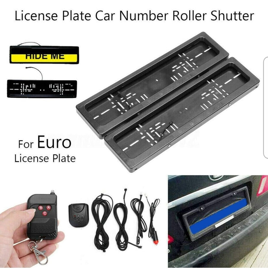 License Number Plate Electric Roller Shutter Protection Cover Kaarr