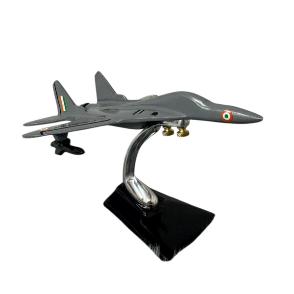 MIG 29 Aircraft Aluminium Coated Diecast Model 8 Inches