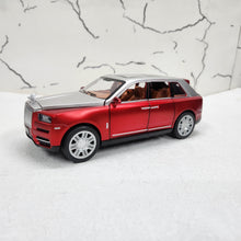 Load image into Gallery viewer, Rolls Royce Cullinan Red/Silver Metal Diecast Car 1:22 (22x9 cm)