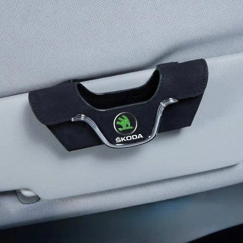 Sun Visor Glasses Holder with Logo