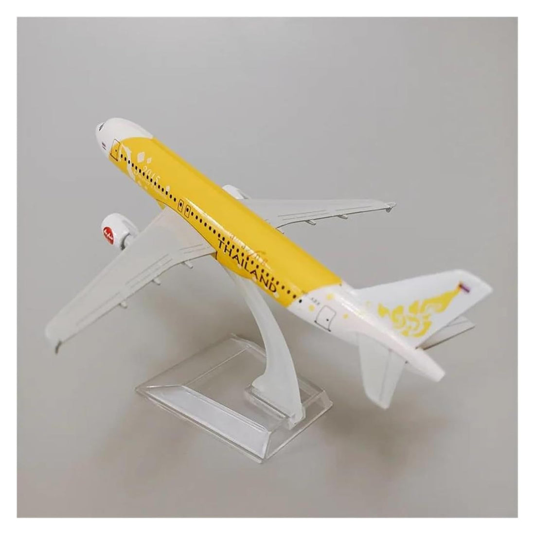 Thai Airways Yellow A320 Aeroplane Diecast Model 16 CM