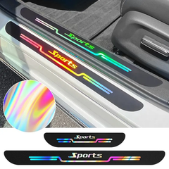 Door Sils Gurard Reflective Car Sticker 4 Pcs Set